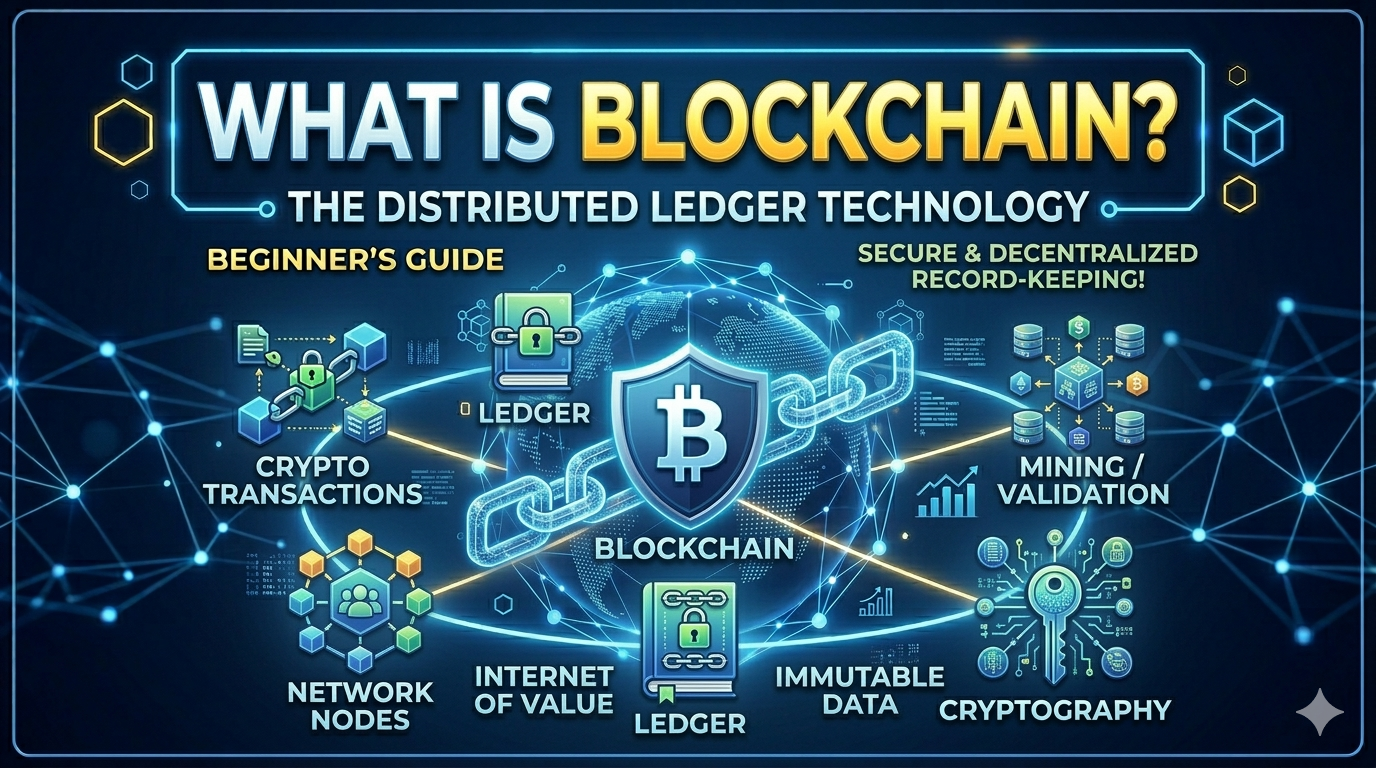 Blockchain क्या है? – Technology, Working, Types, Uses और Future (Complete Guide)